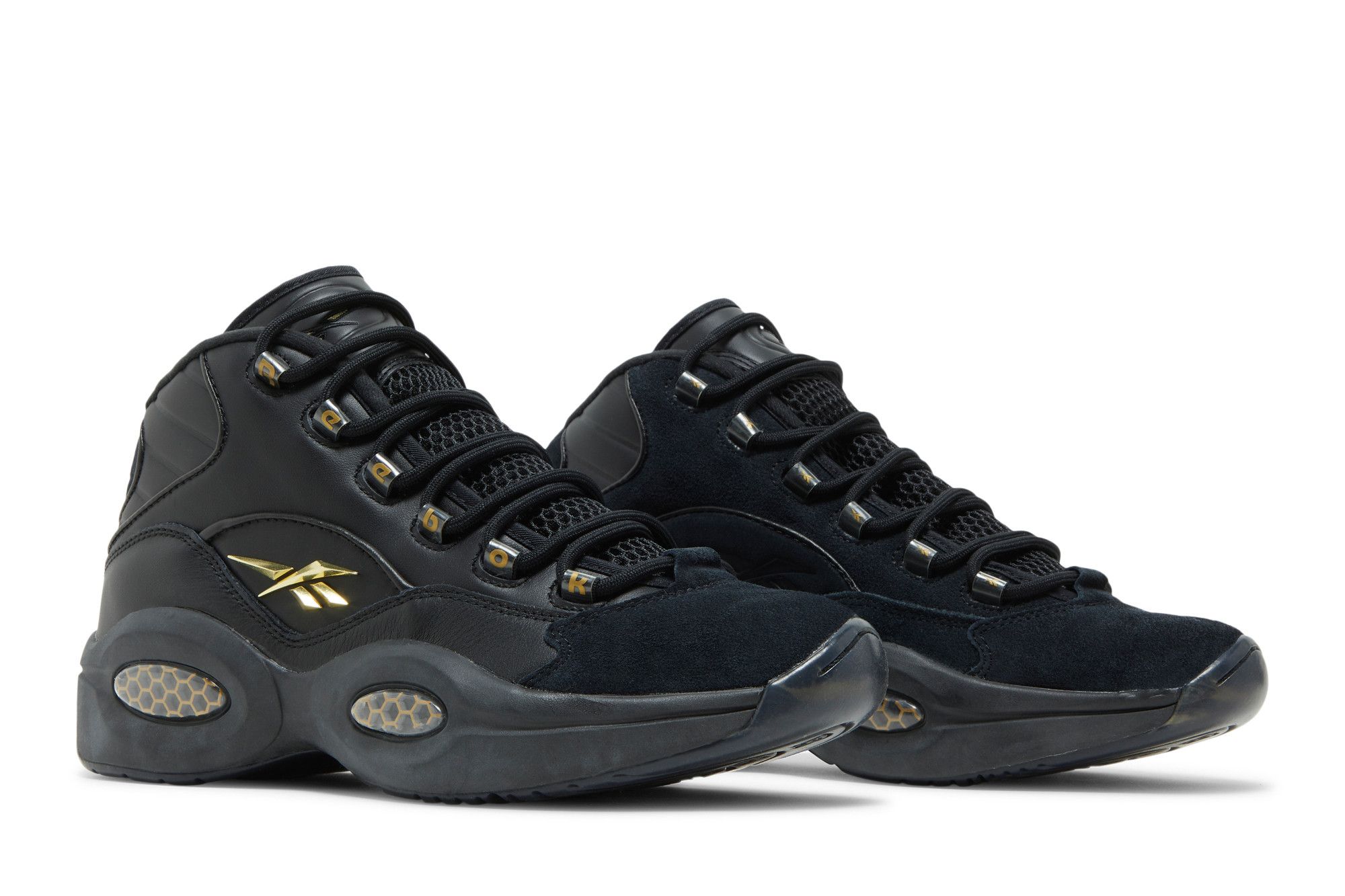 Black and gold iverson's on sale