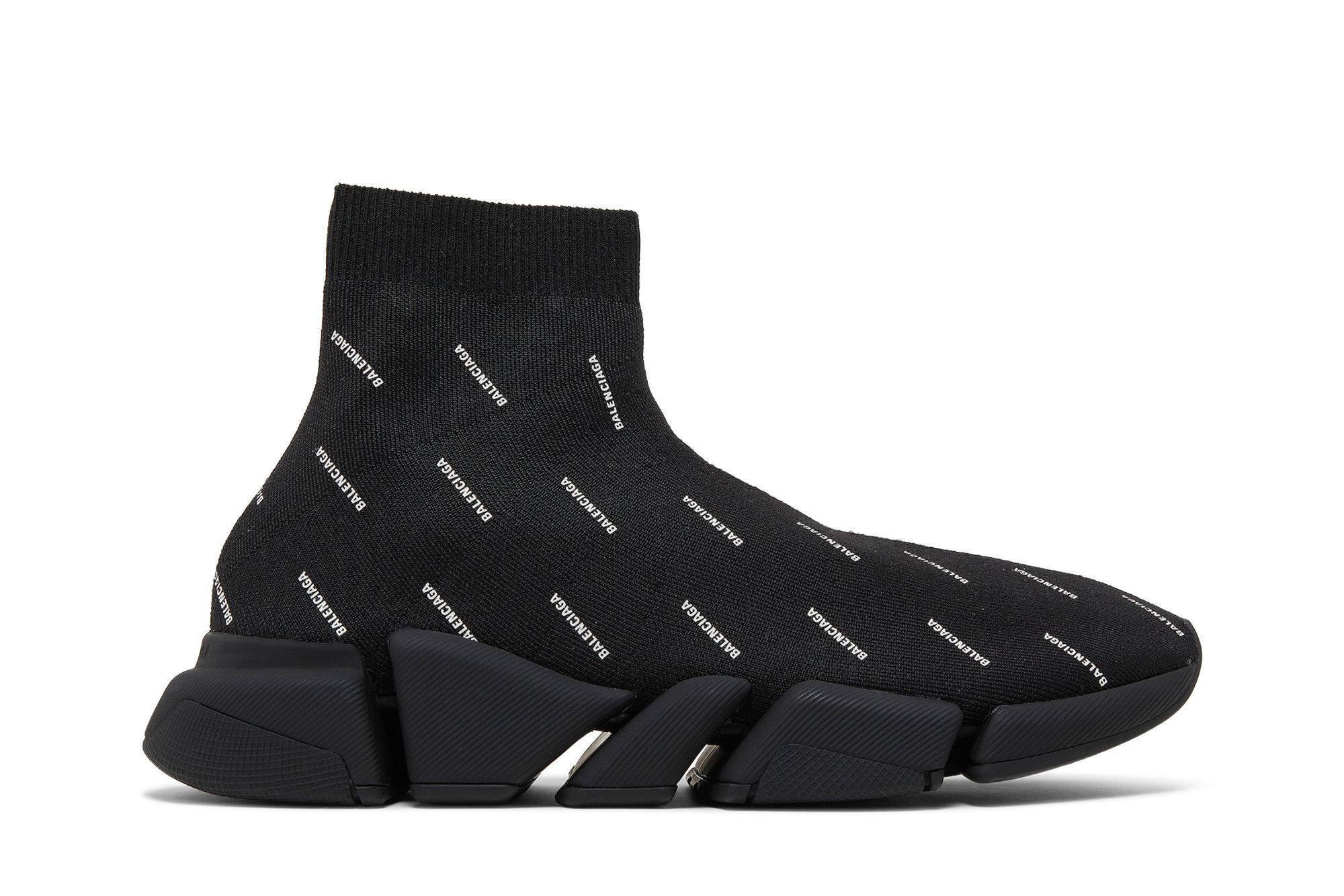 Buy Balenciaga Speed 2.0 Sneaker All Over Logo Black 617239