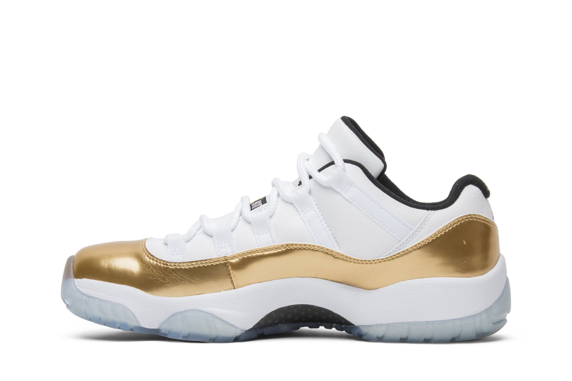 Jordan 11 low closing ceremony on feet top