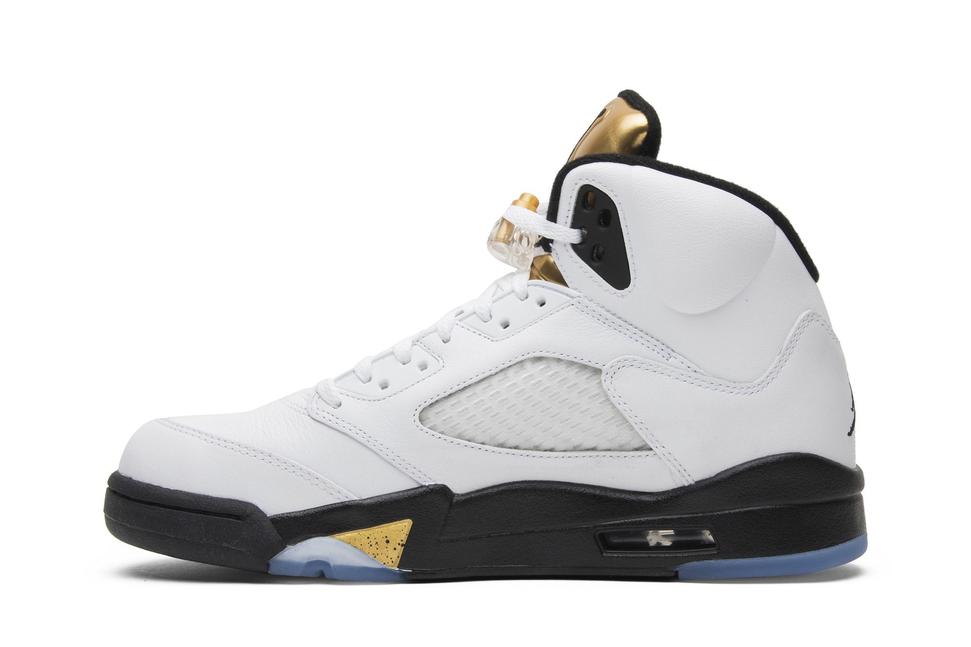 Retro 5 gold tongue best sale