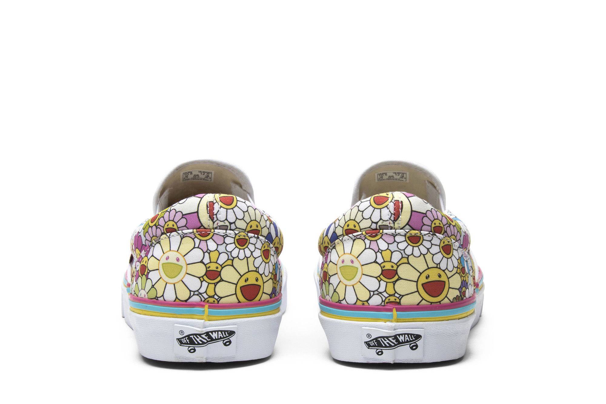 Size 4.5 Takashi Murakami Classic Slip-On LX 'Multi Flower'