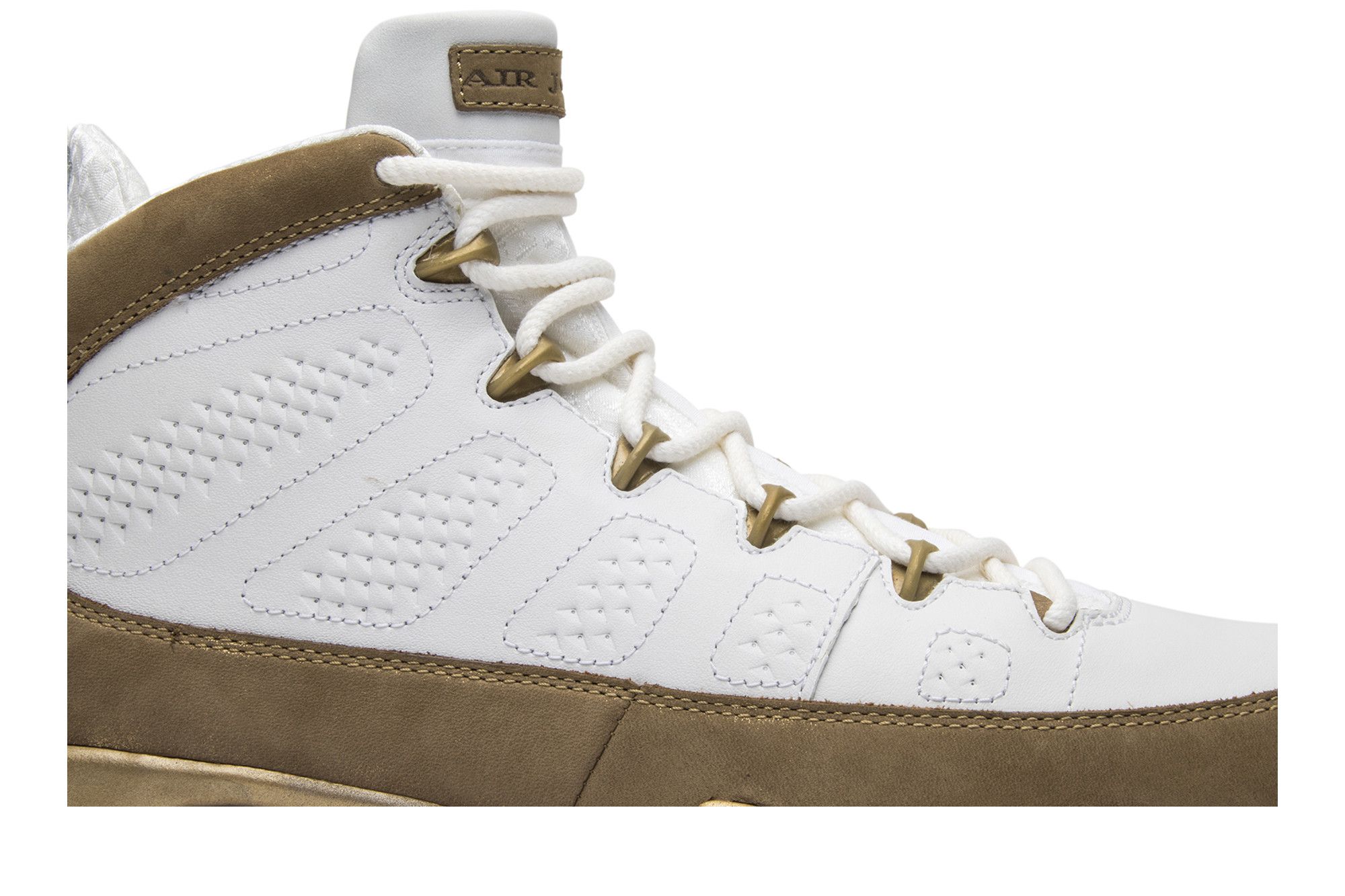 Retro 9 gold and white shop