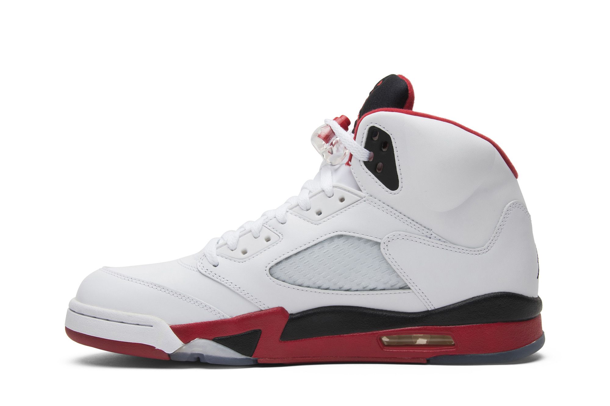 Jordan retro 5 white red outlet