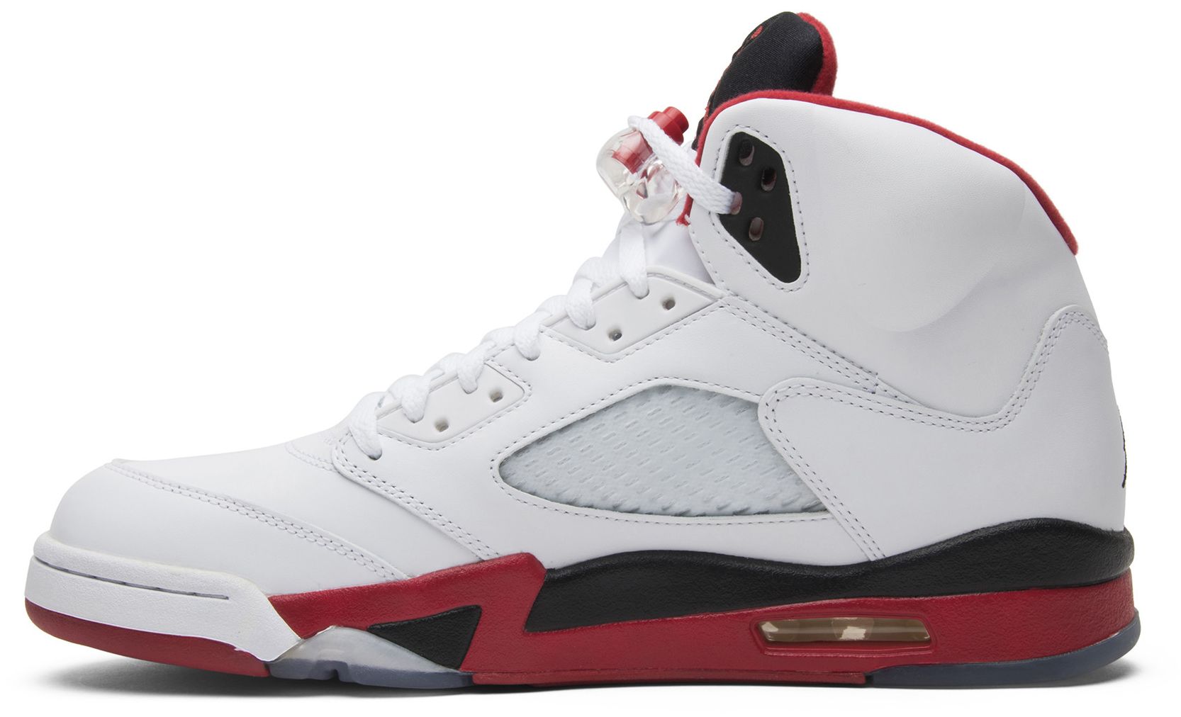 jordan 5 retro red and white