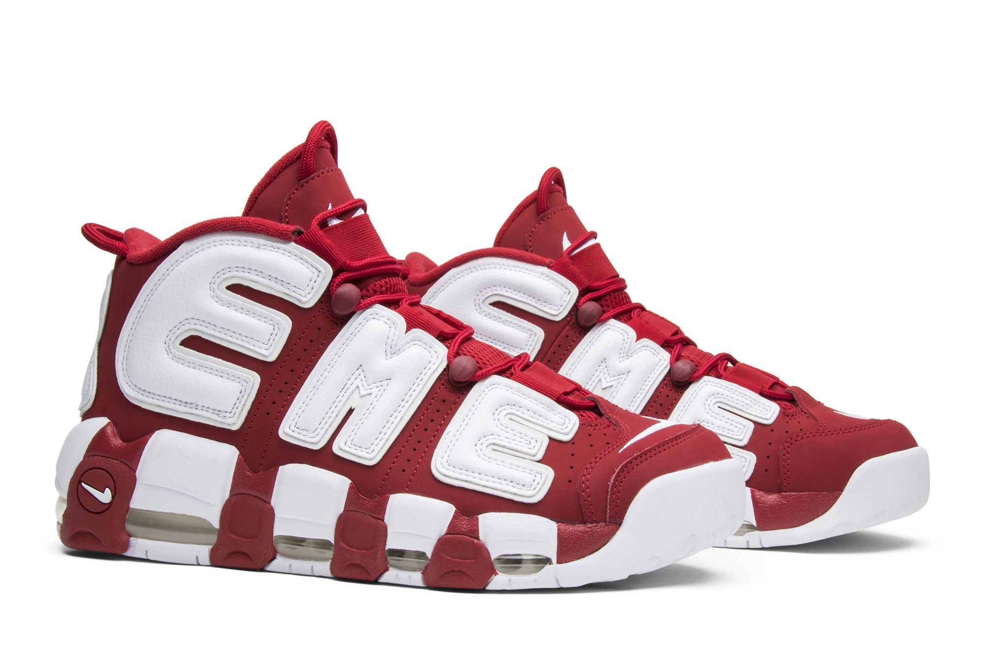 Nike uptempo supreme gold discount