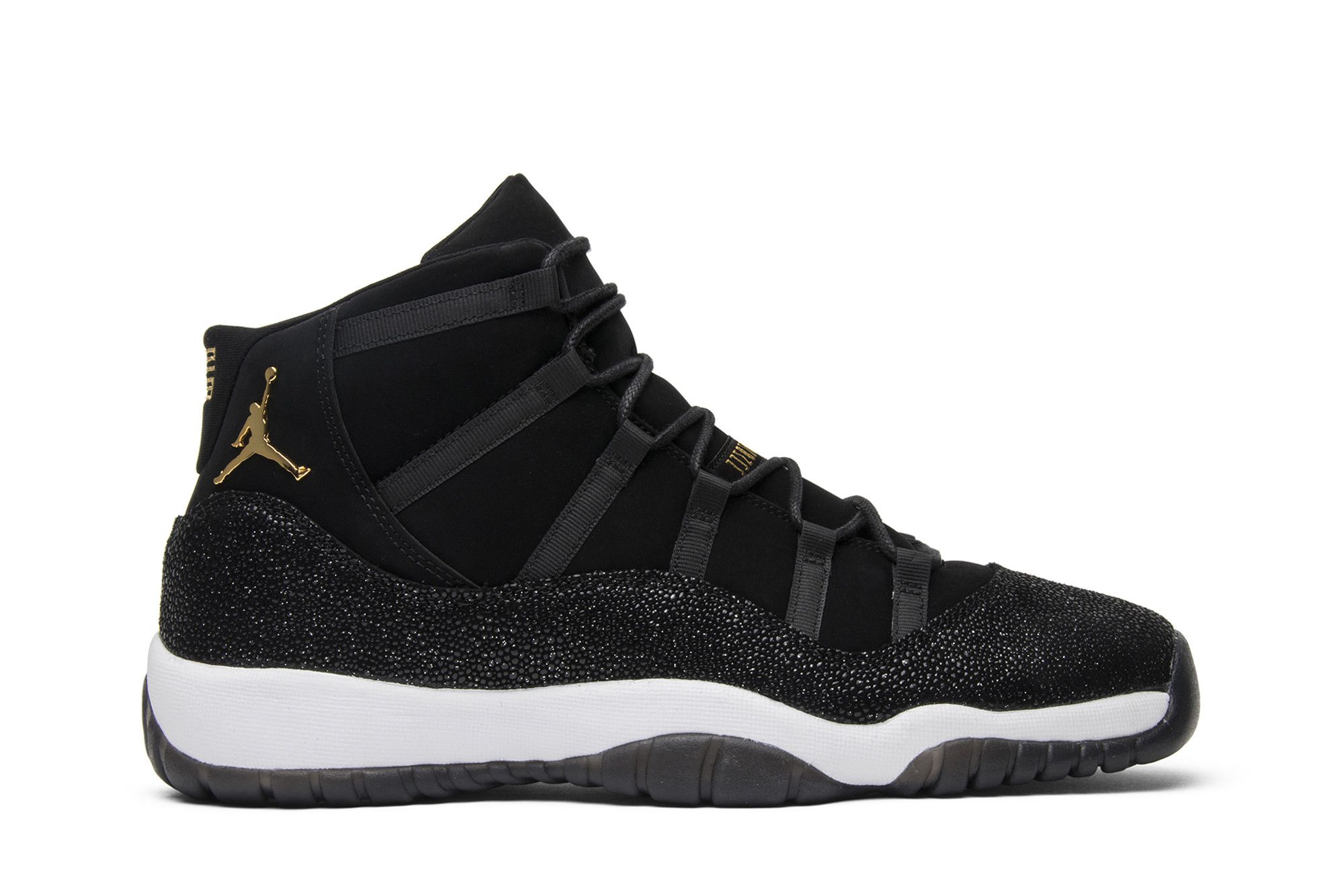 black and gold jordan retro 11