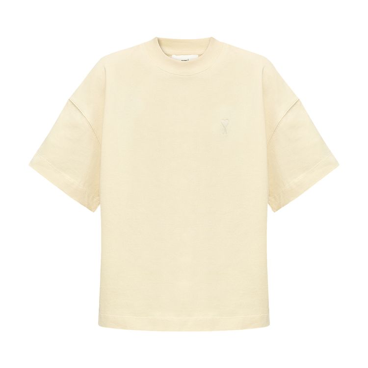 Ami Tonal Small ADC T Shirt Off White