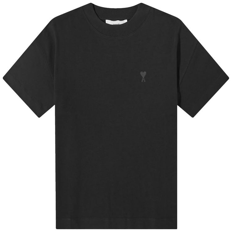 Ami Tonal Small ADC T Shirt Black
