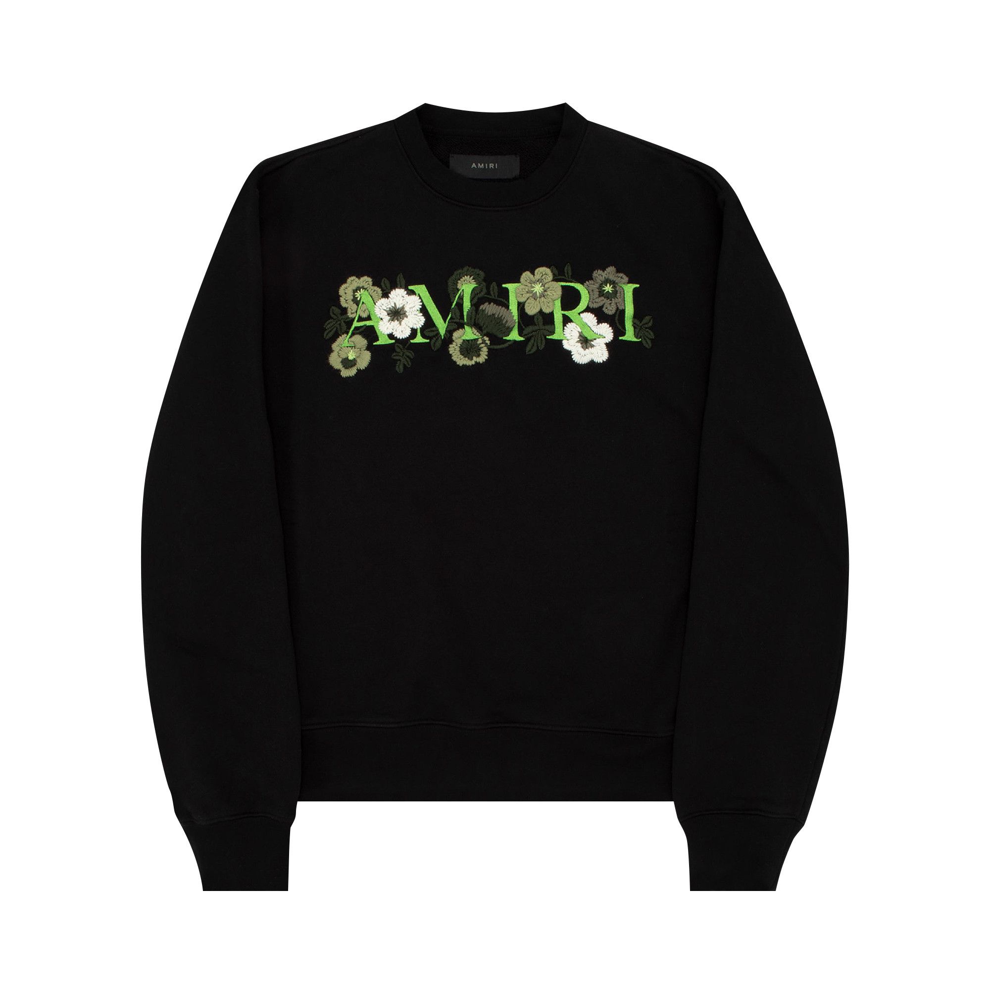 AMIRI ブラック フラワープリント トレーナー Buy Amiri Flower Crew 'Black' - PF22MJL018 001 BLAC | GOAT