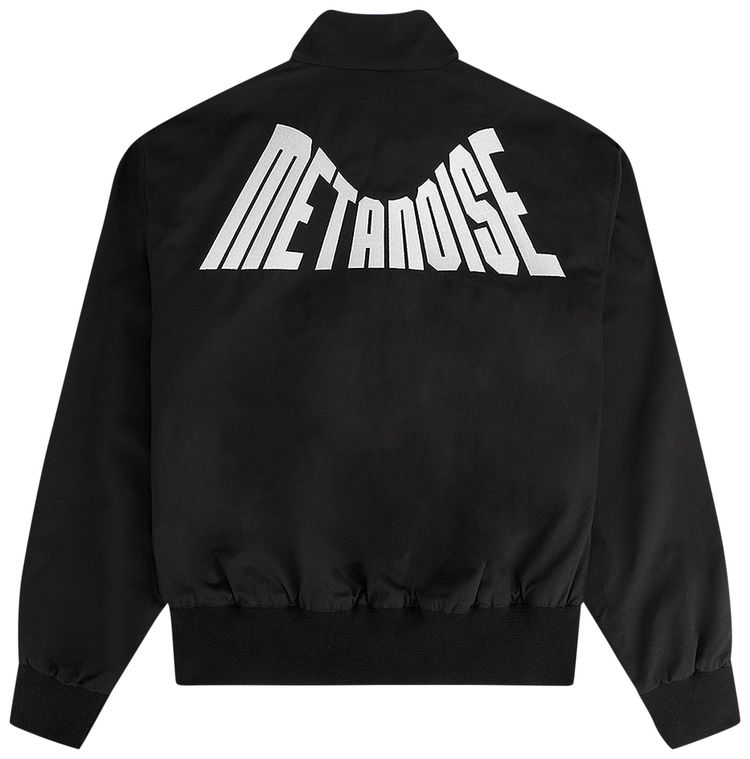 Fred Perry x Raf Simons Embroidered Harrington Jacket Black