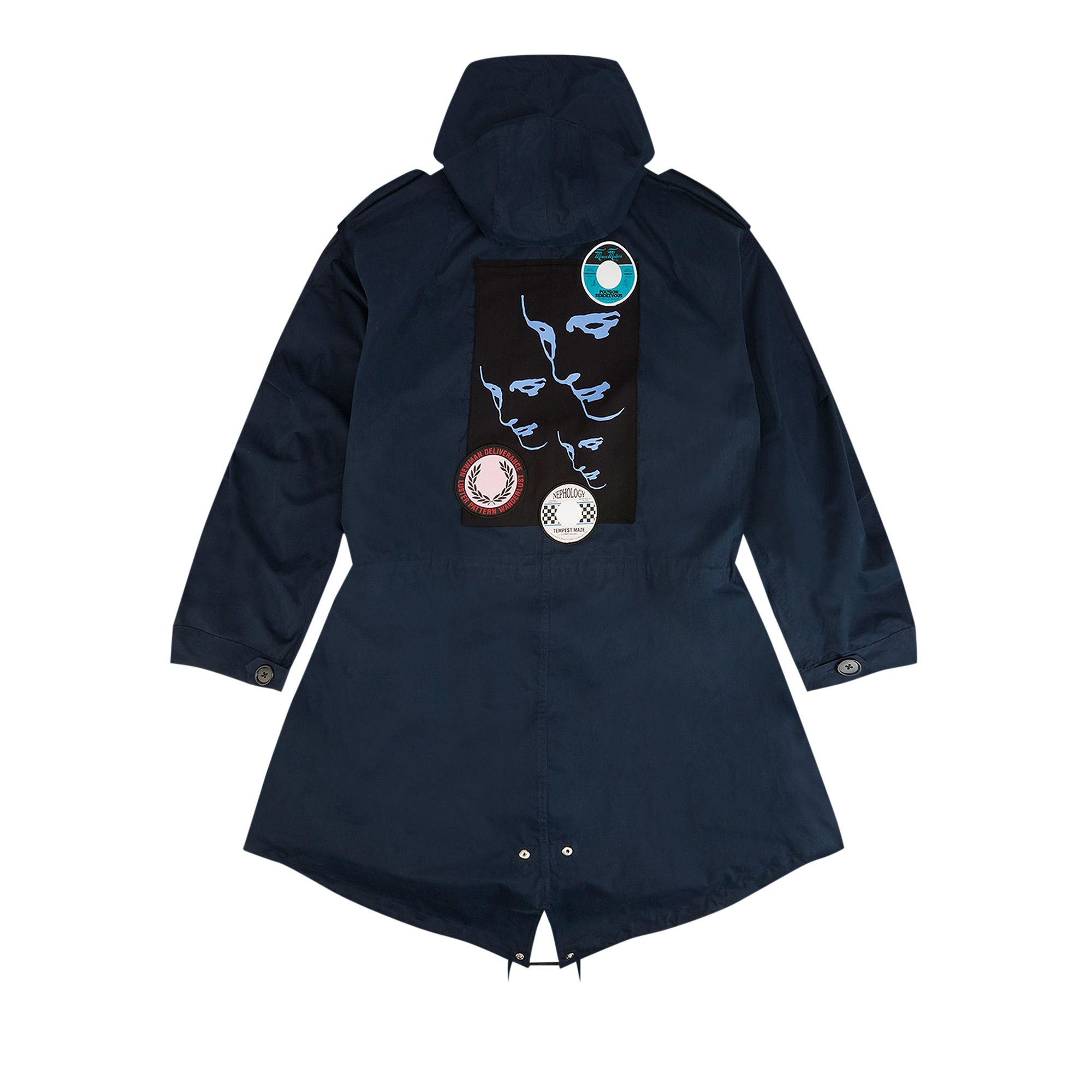 Buy Fred Perry x Raf Simons Patched Parka Basalt Navy SJ3124 P99 GOAT UK
