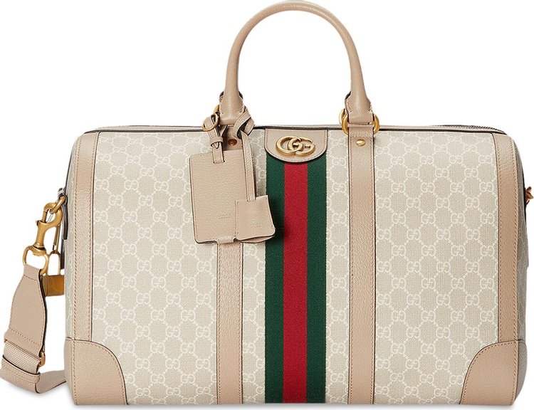 Gucci Ophidia Duffle Bag 'Beige/White'