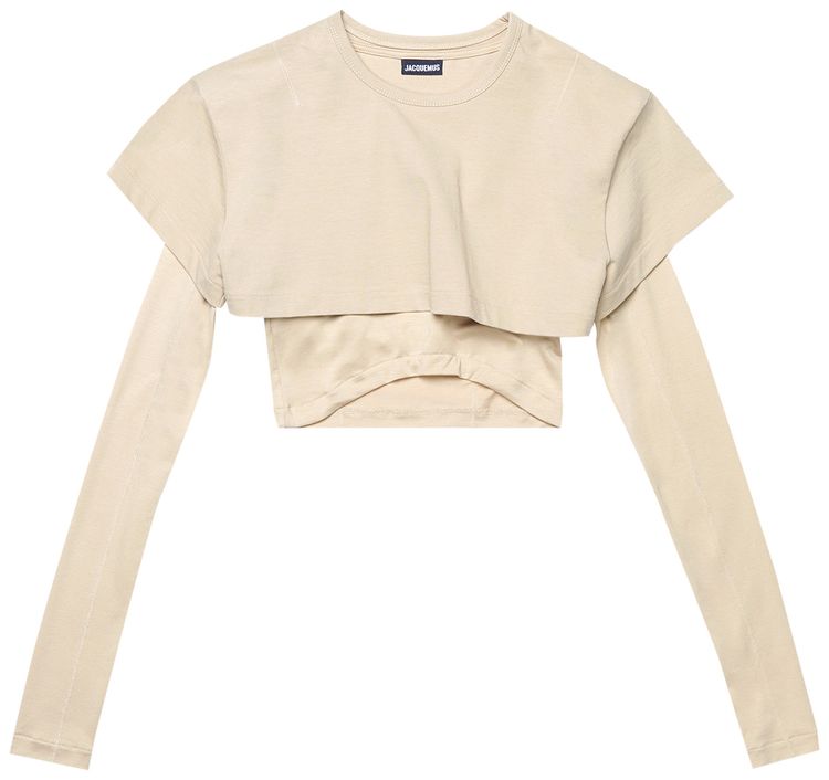 Jacquemus Le Double T Shirt Light Khaki