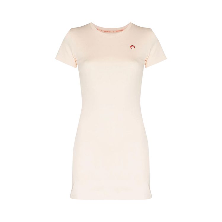 Marine Serre Short T Shirt Dress Broken White