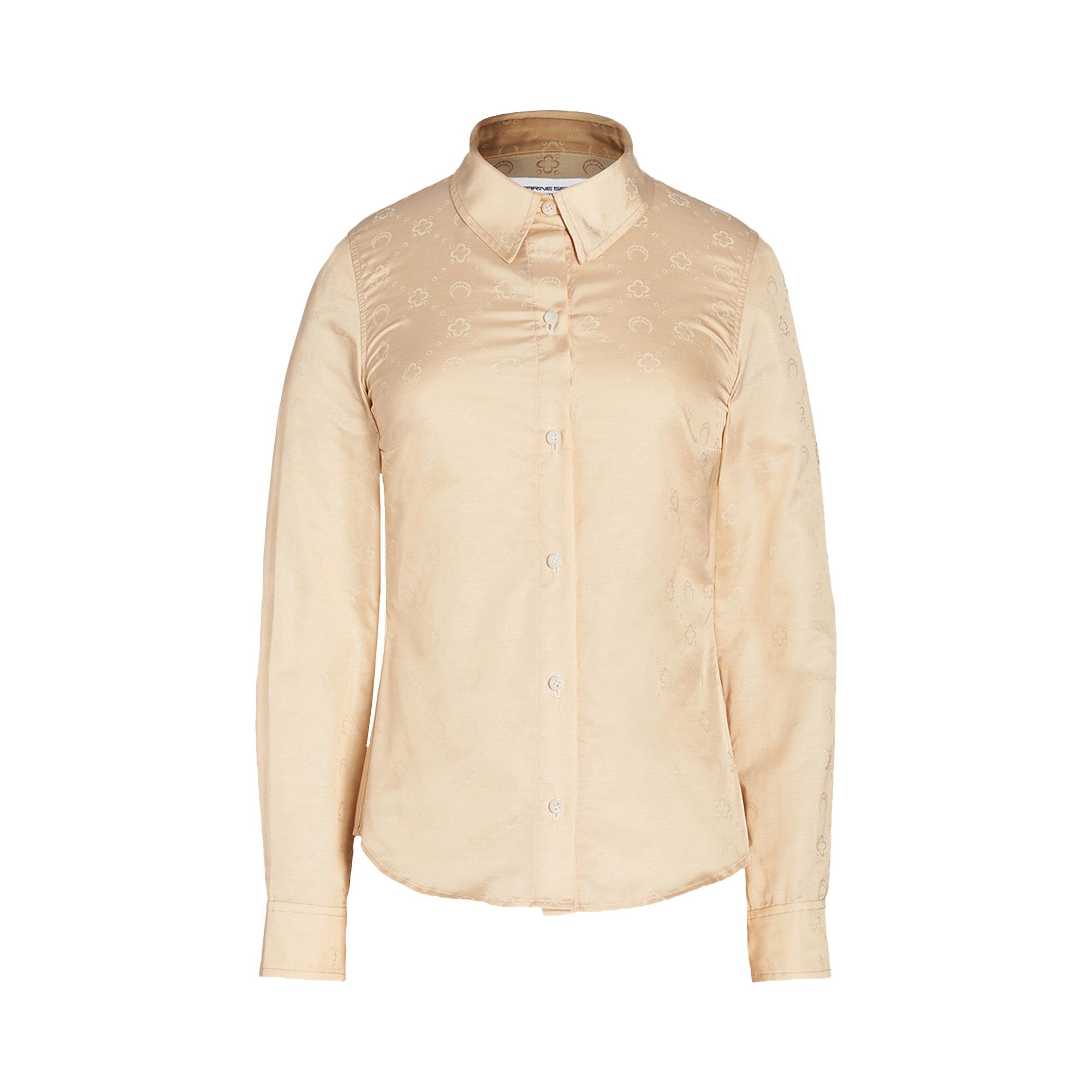 Buy Marine Serre Moonogram Tight Fit Shirt 'Beige' - T319FW22W 09