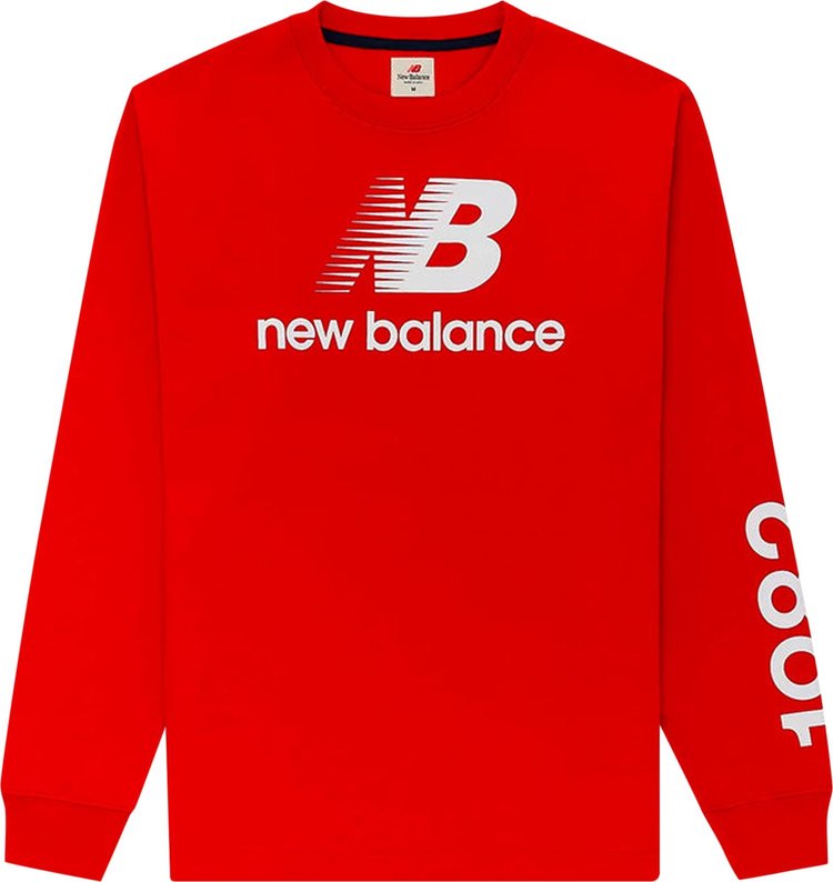 New Balance Made In USA Heritage Long-Sleeve Tee 'Team Red'