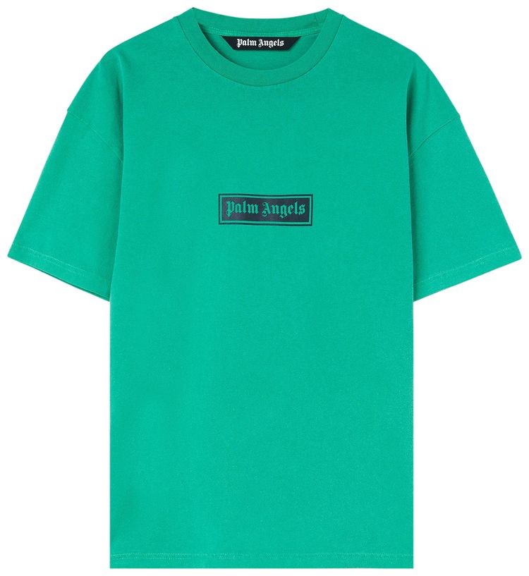Palm Angels GD Box Logo Tee GreenWhite