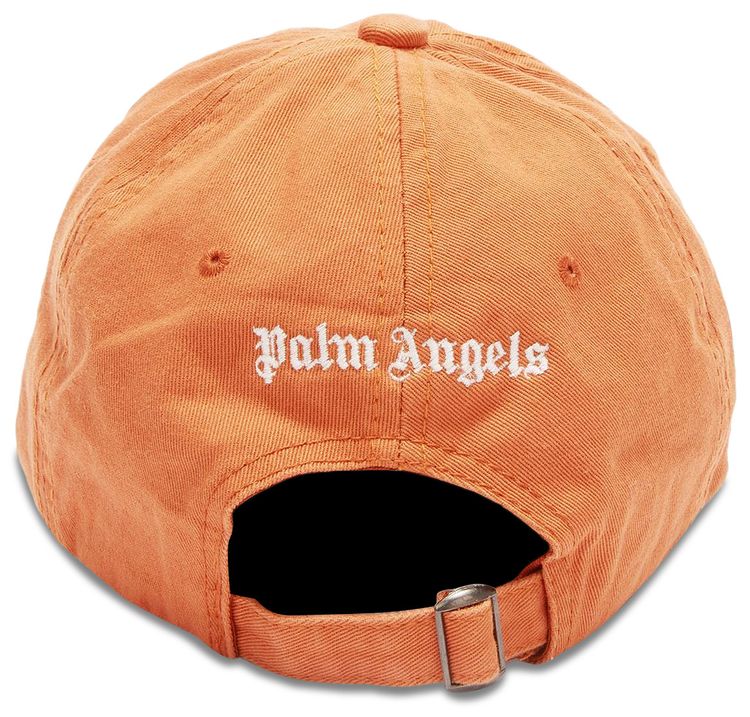 Palm Angels Ripped Logo Cap Brick Red