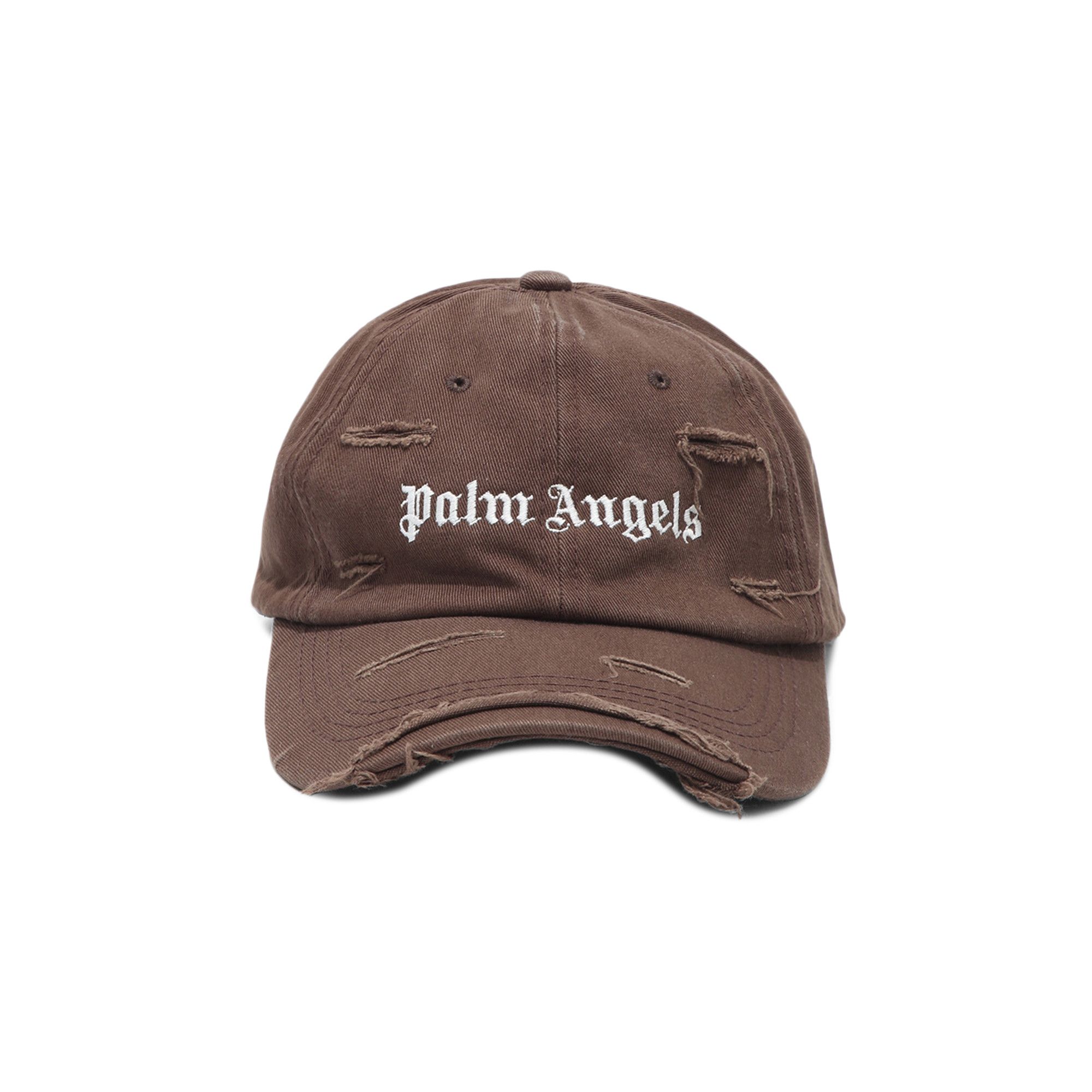新品未使用！送料込み★Palm Angels★BASEBALL CAP Buy Palm Angels Ripped Logo Cap 'Brown/White
