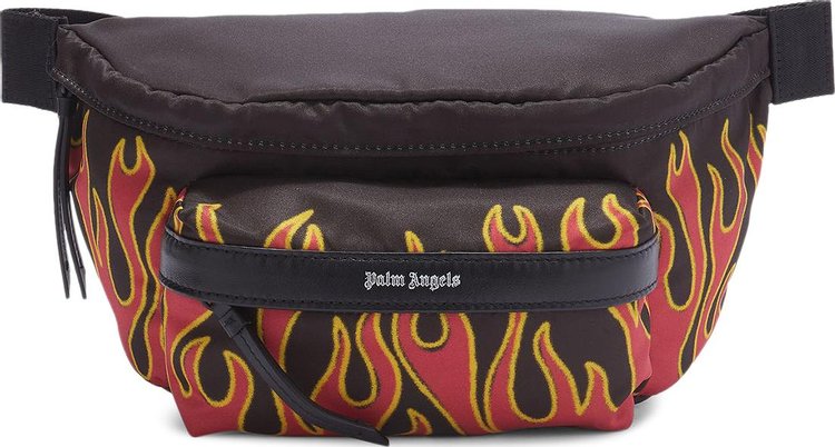 Palm Angels Fannypack Printed Flames 'Red/White'