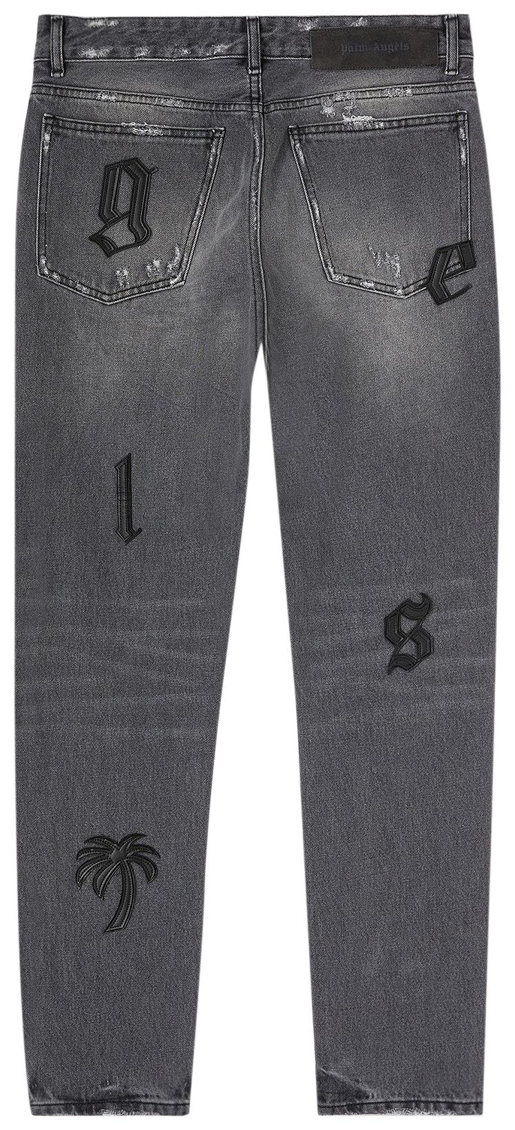 Palm Angels Logo Patch Classic 5 Pocket Medium Grey
