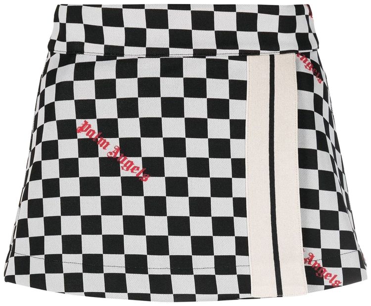Palm Angels Damier Track Miniskirt BlackButter