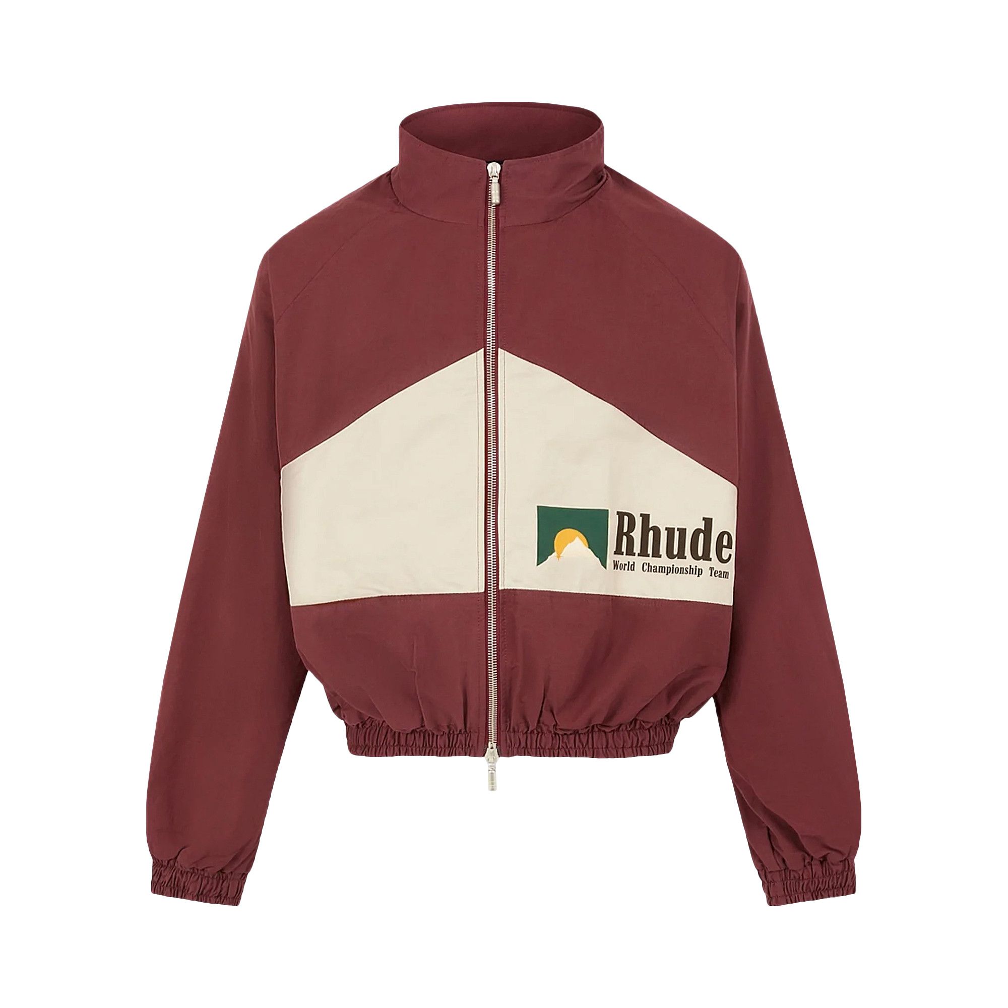 Buy Rhude World Champions Jacket 'Maroon/White' - PF22JA10367482