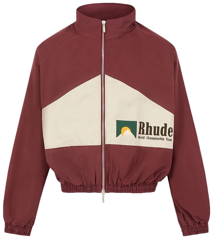 Rhude World Champions Jacket MaroonWhite