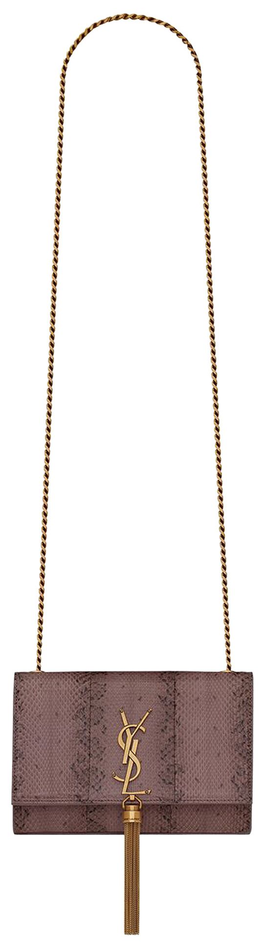 Saint Laurent Kate Small Chain Bag With Tassel RoseBrown