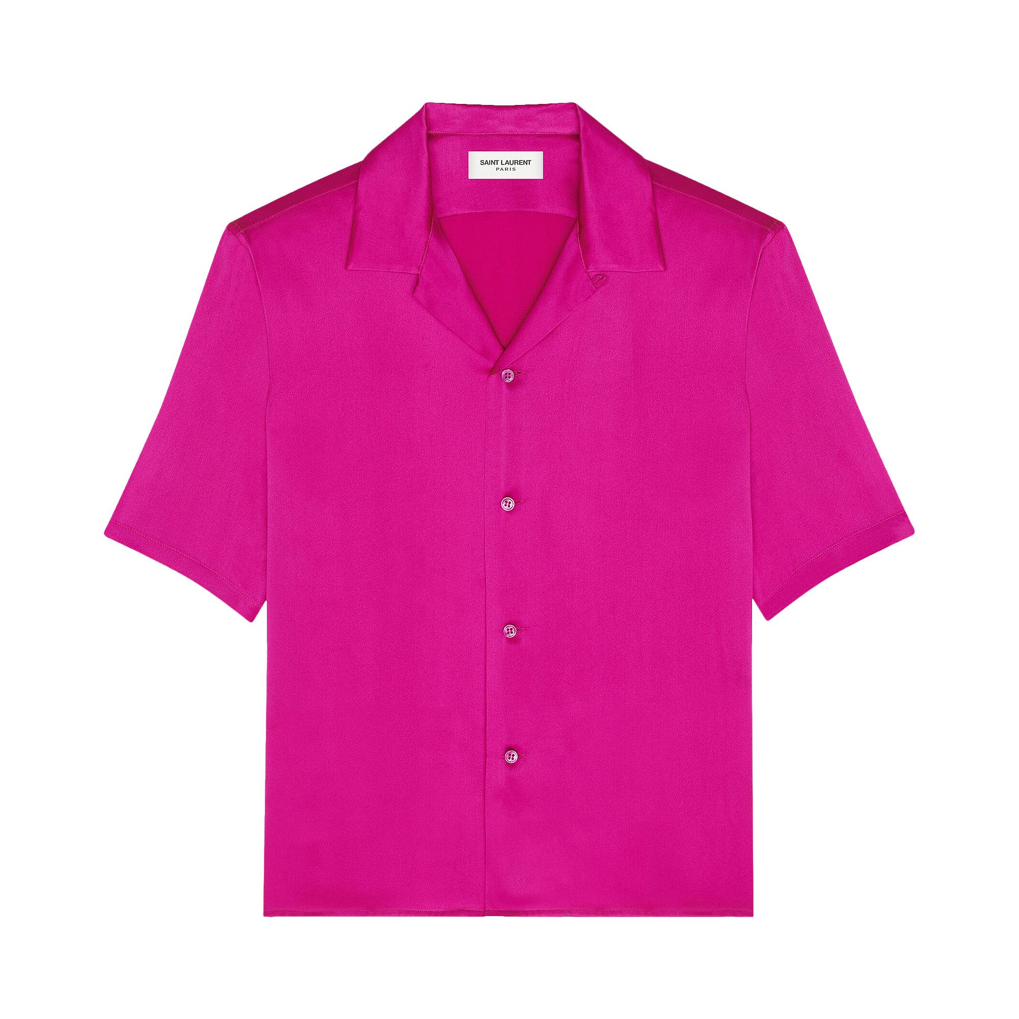Buy Saint Laurent Shark Collar Shirt Fuchsia 713875 Y900R 5550