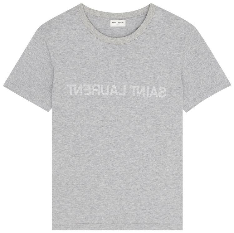 Saint Laurent Reverse T Shirt Gris ChineNaturel