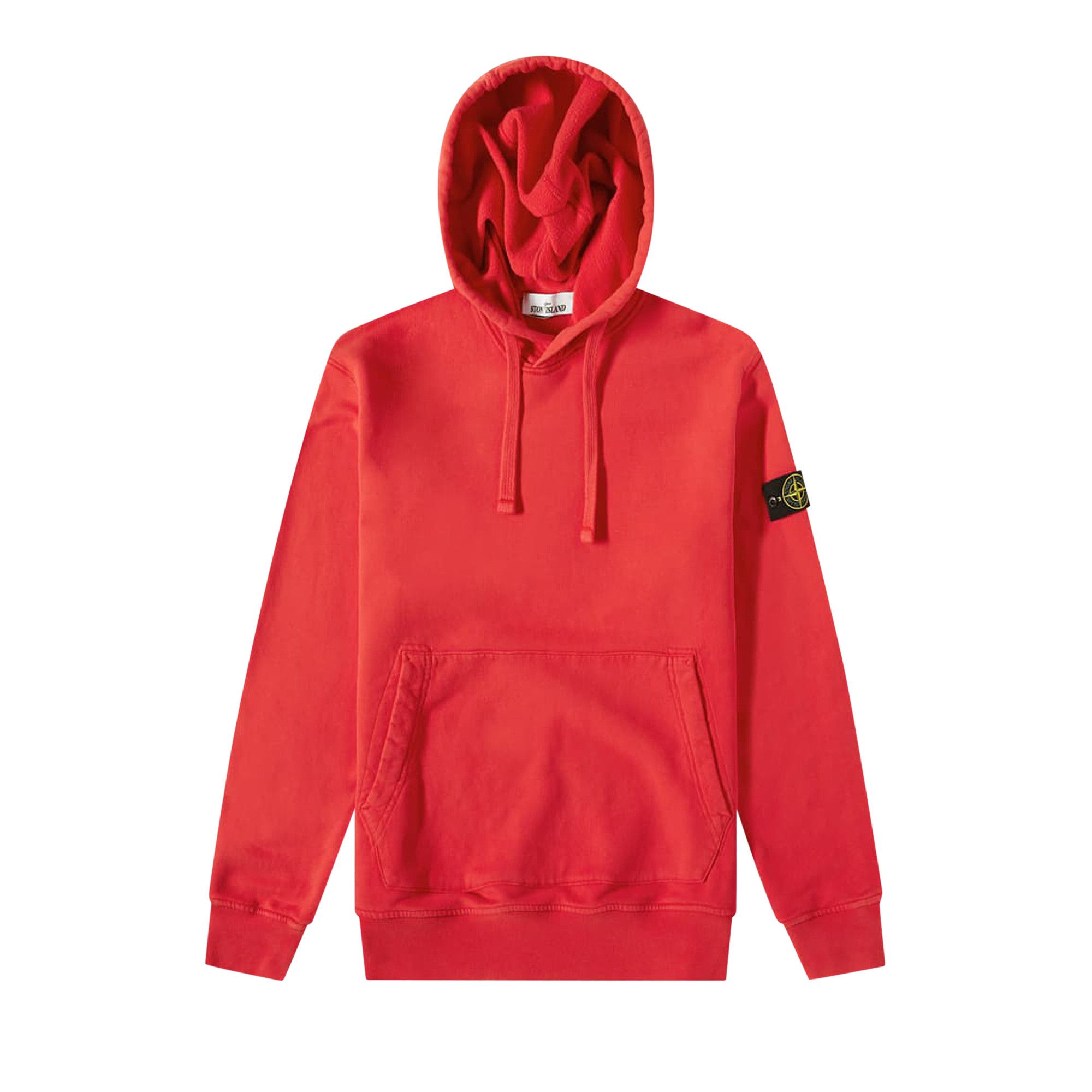 Stone island red new arrivals sweatshirt
