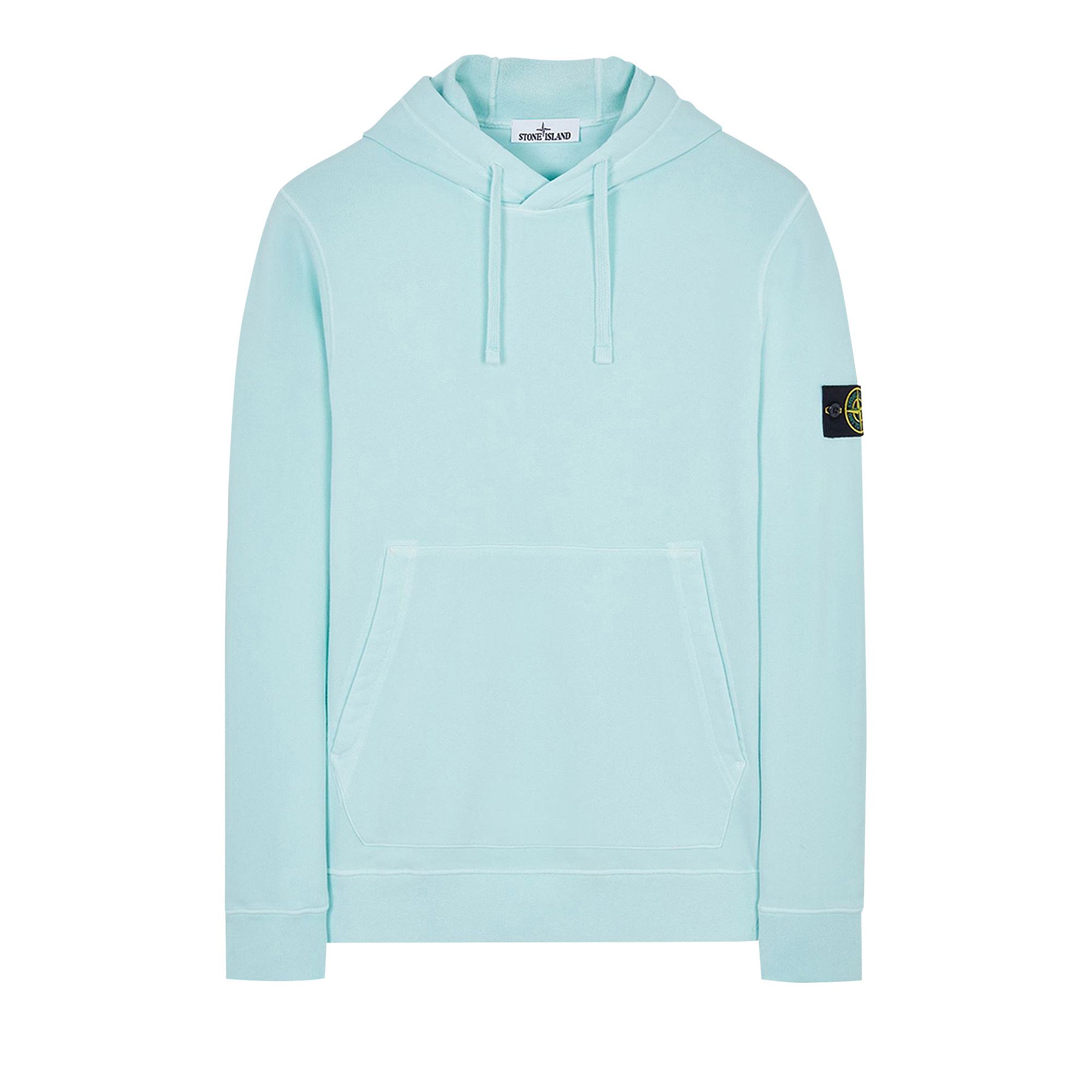 Stone island deals hoodie aqua
