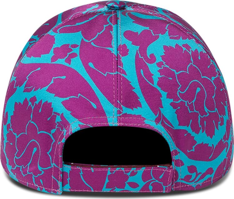 Versace Barocco Silhouette Cap TealPlum