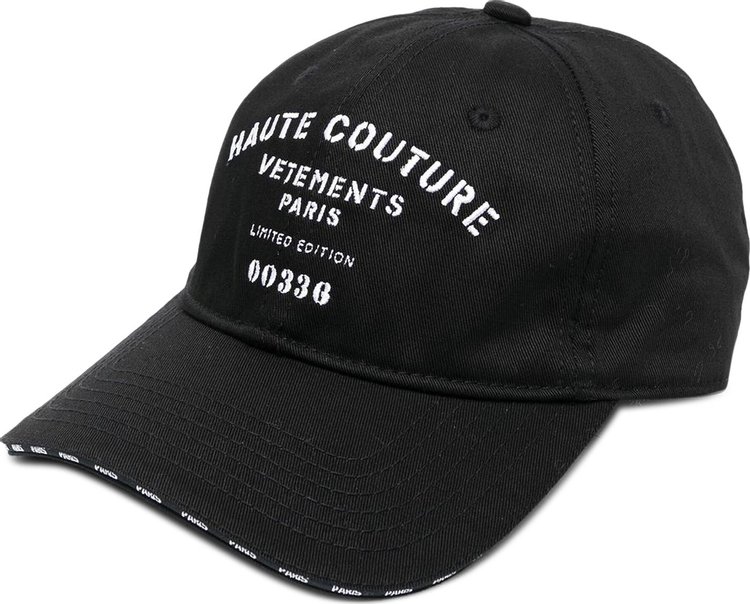 Vetements Maison De Couture Logo Cap 'Black'