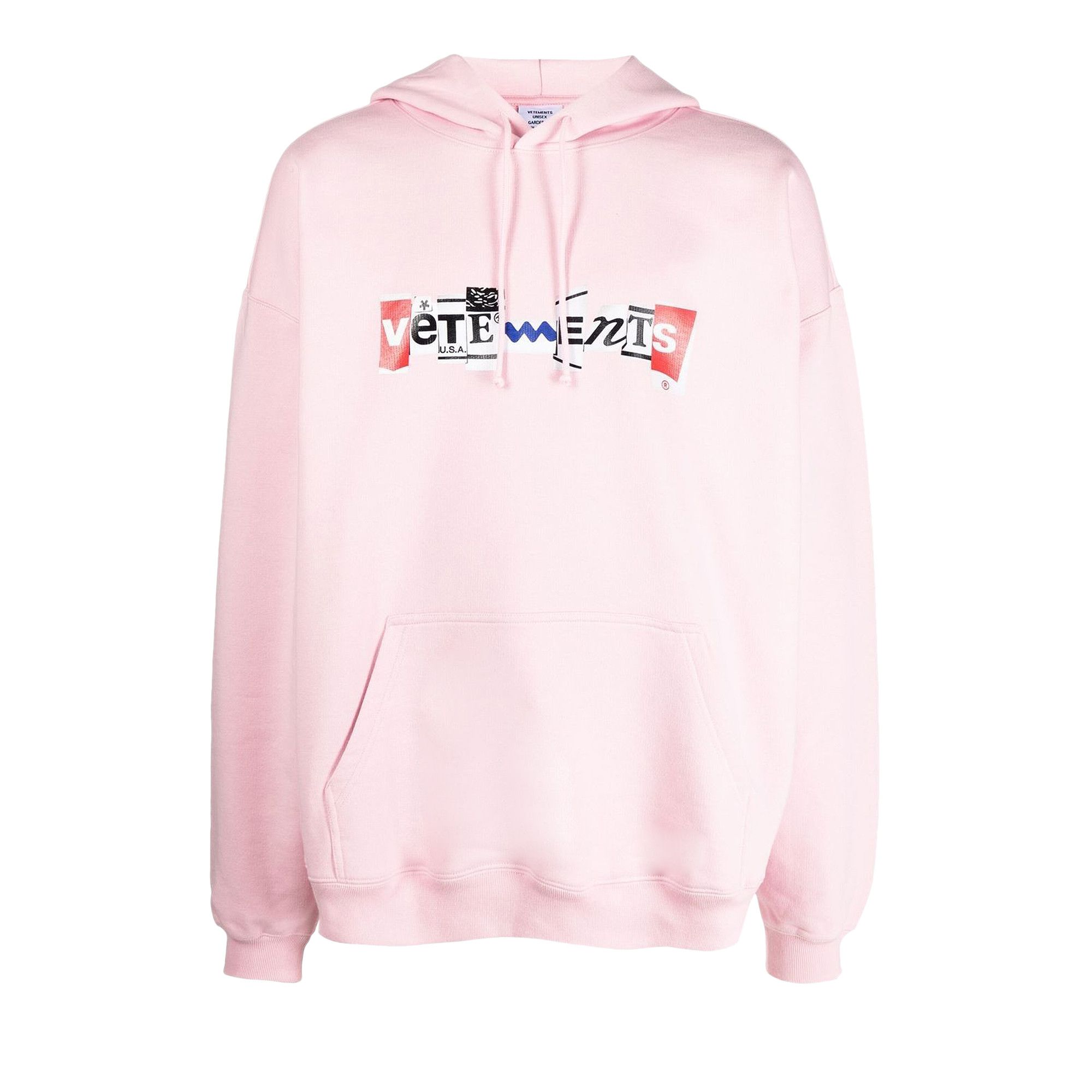 Vetements pink hoodie clearance