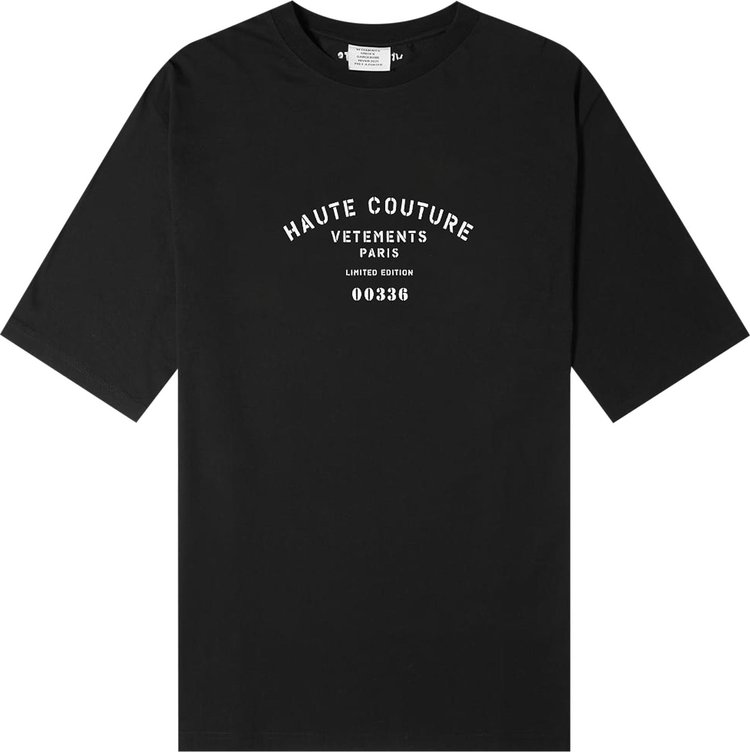 Vetements Maison De Couture Logo T-Shirt 'Black'