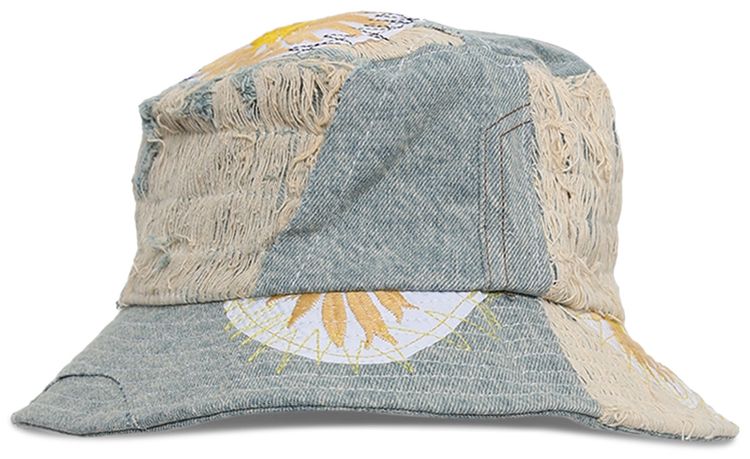 Who Decides War Daisy Upcycled Bucket Hat Multicolor
