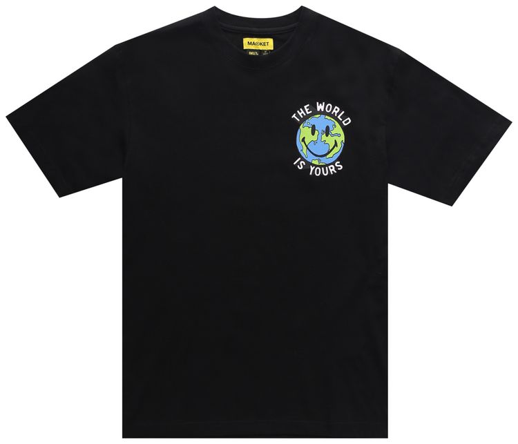 Market Peace  Harmony Tee Black