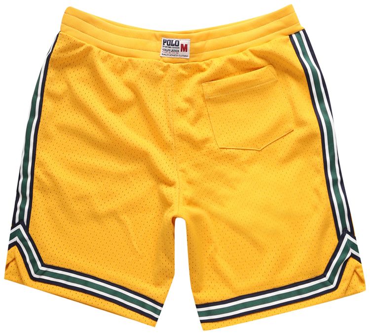 Polo Ralph Lauren Mesh Basketball Shorts Gold Bugle