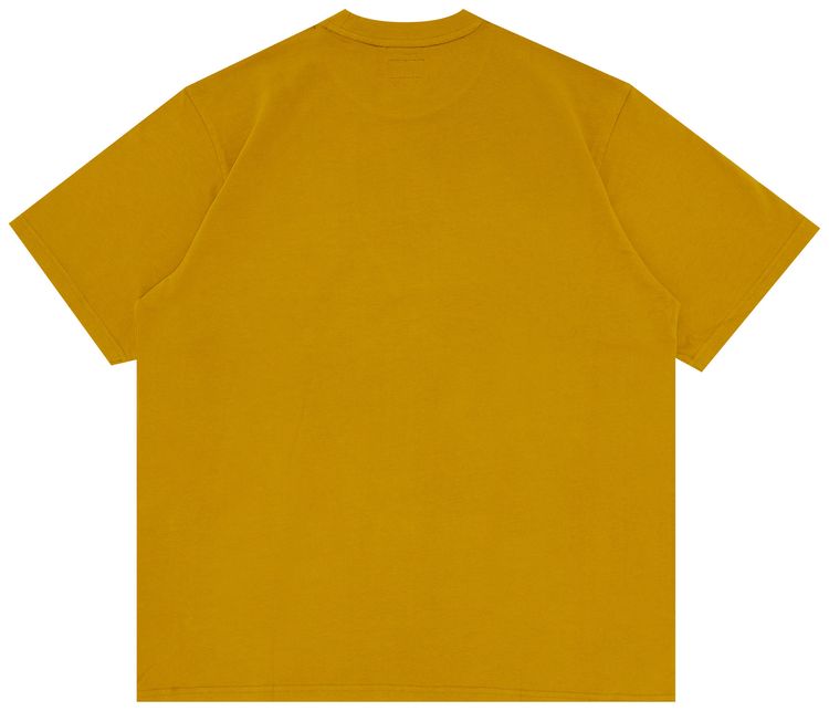 Supreme Shadow Script Short Sleeve Top Dusty Yellow