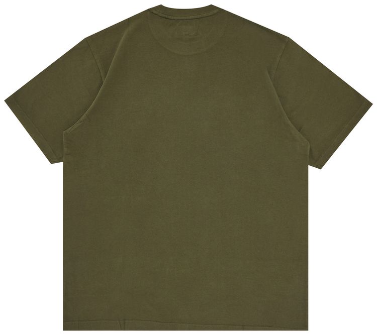 Supreme Shadow Script Short Sleeve Top Dark Olive