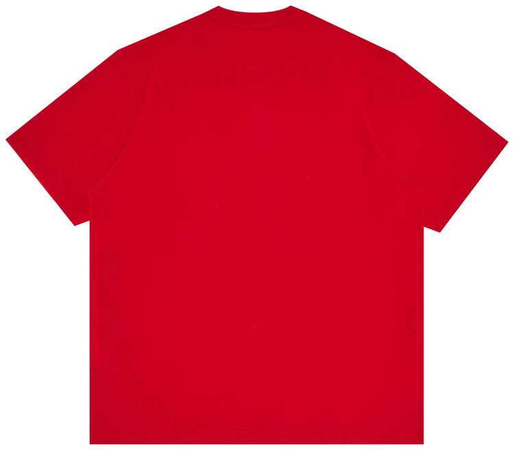 Supreme Shadow Script Short Sleeve Top Red