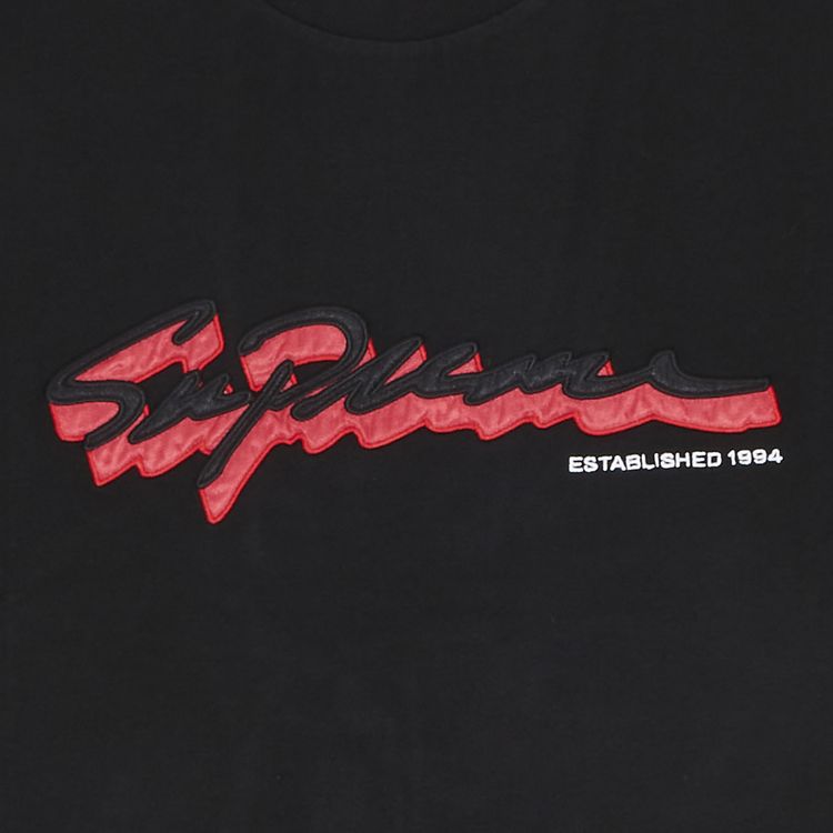 Supreme Shadow Script Short Sleeve Top Black