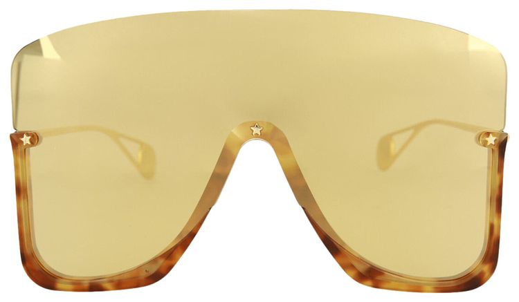 Gucci Rectangle Frame Sunglasses Brown