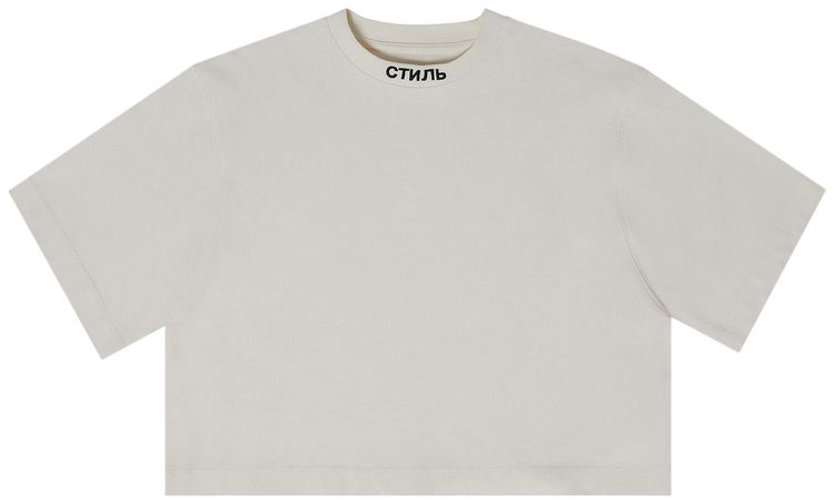 Heron Preston NF CTNMB Crop Short Sleeve Tee WhiteBlack