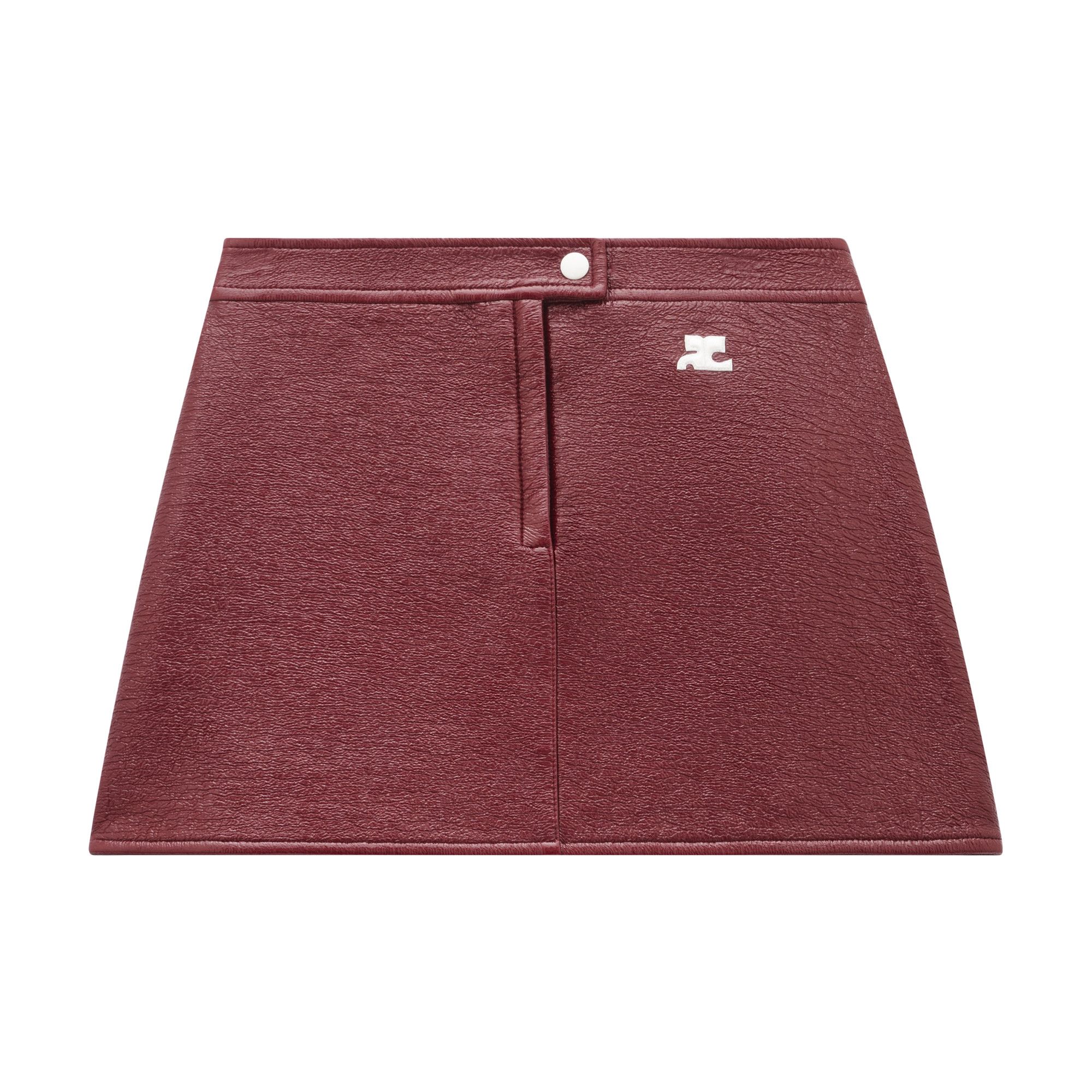 Maroon vinyl skirt sales