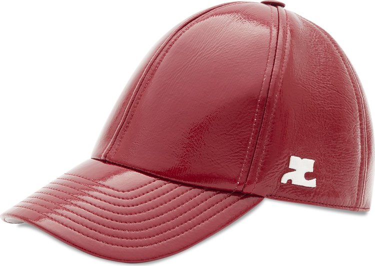 Courrèges Signature Vinyl Cap 'Red'