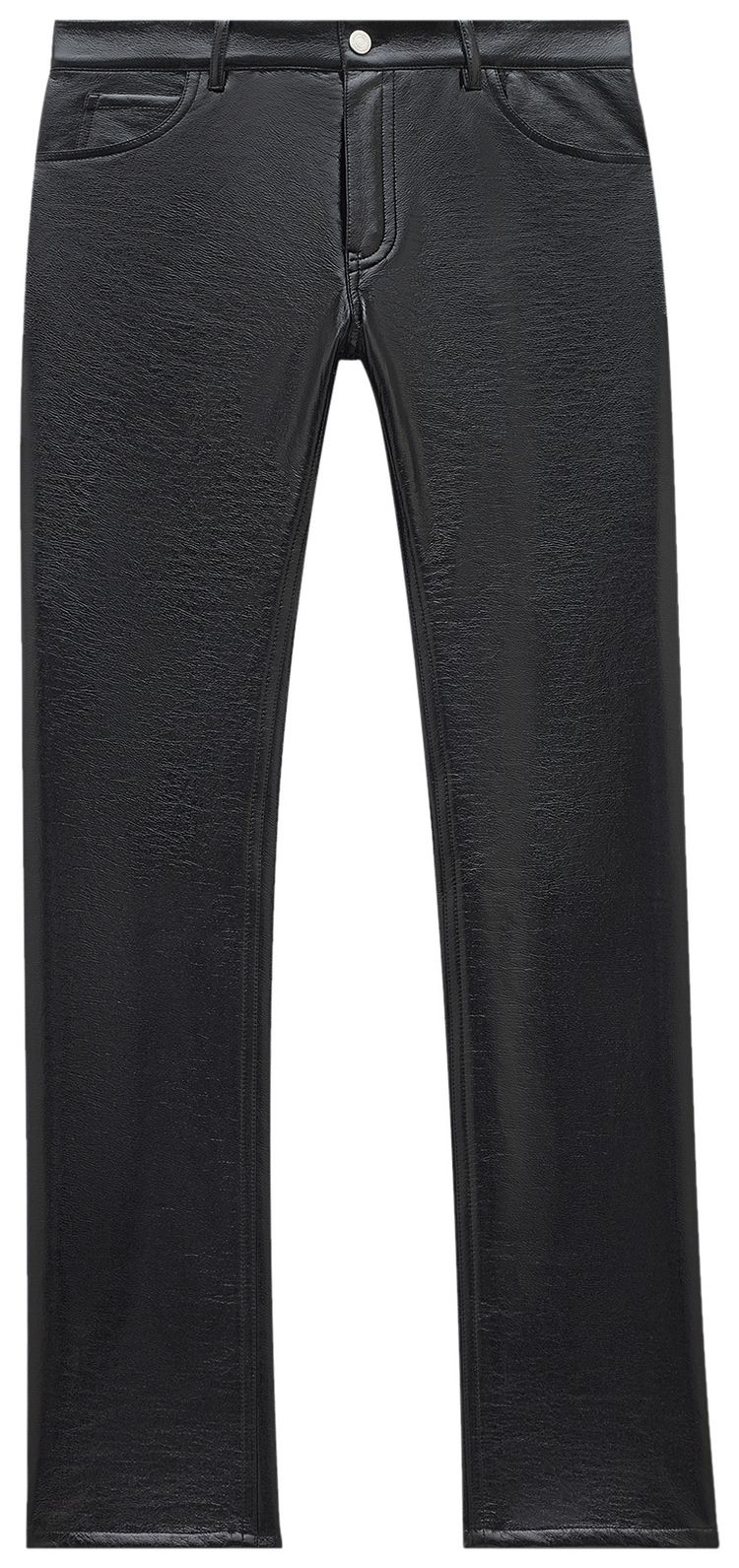 Courreges 5 Pocket Vinyl Pants Black