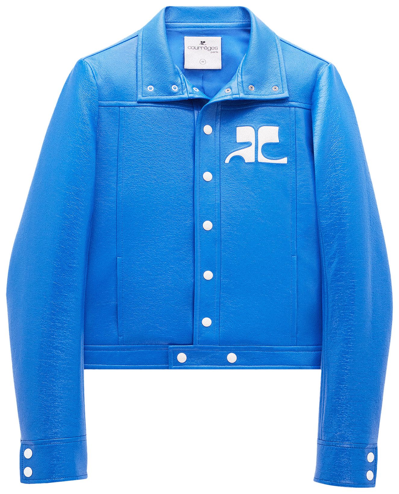 Buy Courrèges Vinyl Jacket 'Blue' PERCBL017VY0003BL GOAT